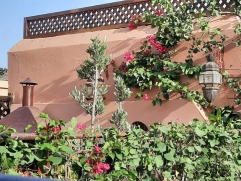 Terrasse d'un riad a marrakech au coeur de la médina